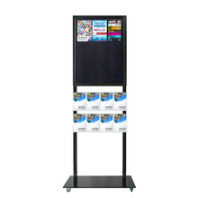 Tall Info Stand - 1 Felt Board with  8 A5 Brochure Holders