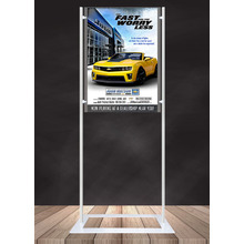 Premium Acrylic 1800mm Lobby Stand Holds A1 Poster Double Sided 