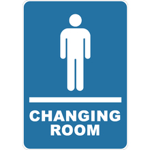 PRINTED ALUMINUM A4 SIGN - Changing Room Sign