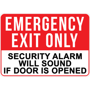 PRINTED ALUMINUM A2 SIGN - Emergency Exit Sign