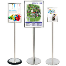 Ezi Pole Vertical Stainless Steel Sign