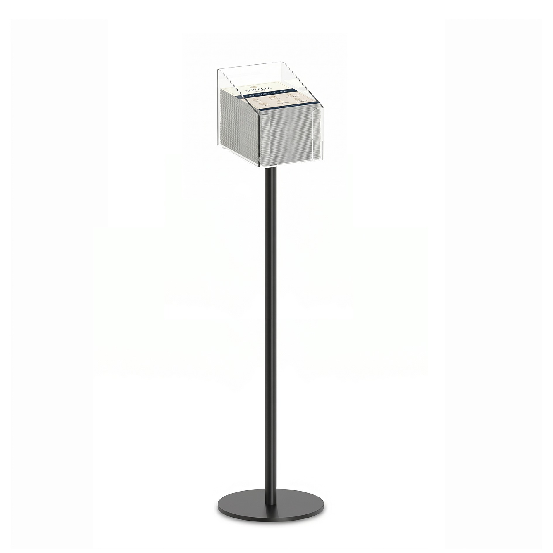 Tall Black Promo Holder Stand