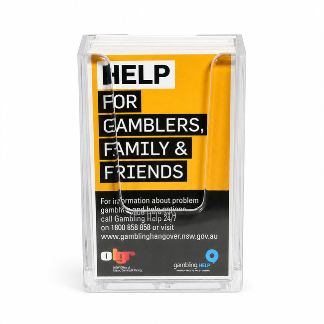 Portrait Wall Business Card Holder with Tape