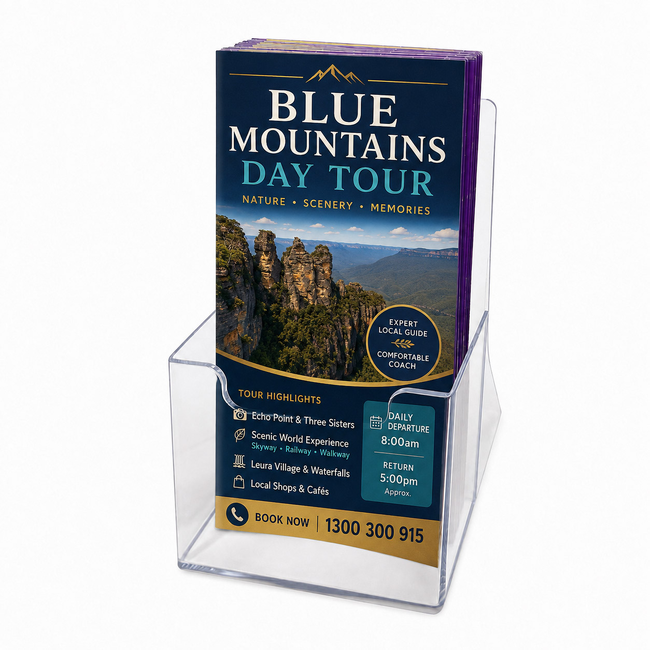 DL Brochure Holder Counter Single Tier
