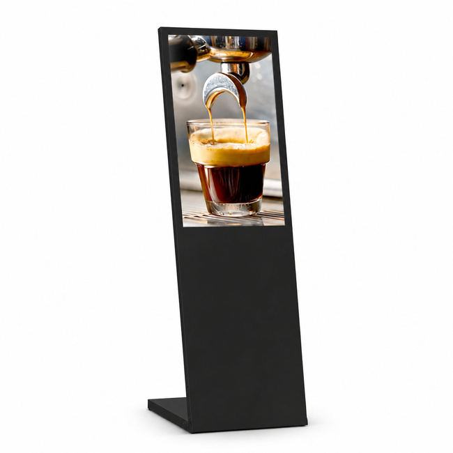 32-Inch Black Digital Mouth Display Kiosk