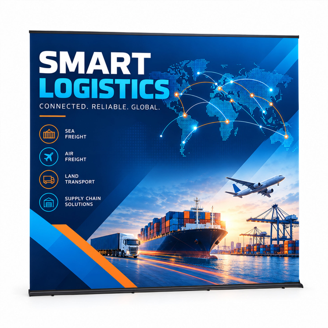 Media Wide Roll Up Banner 1500mm (w) x 2000mm (h)