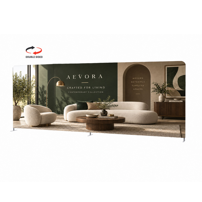 Straight Expo Wall - Fabric Double Sided - W5960 x H2280mm