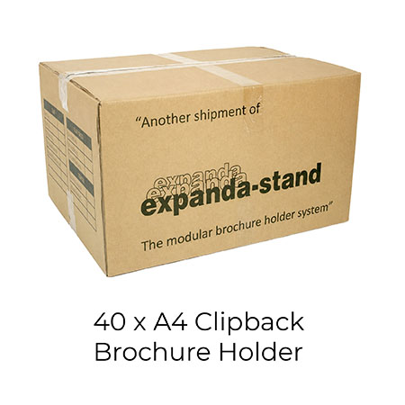 A4 Clipback Brochure Holder Expandastand Carton (40)