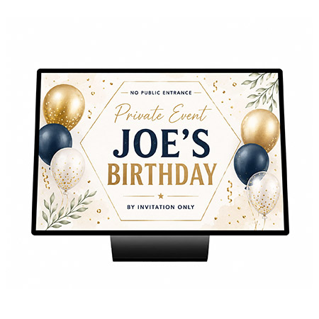 Slim Bright A3 Landscape Table Lightbox Sign