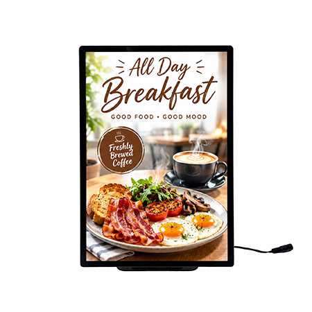 Slim Bright A4 Table Lightbox Sign