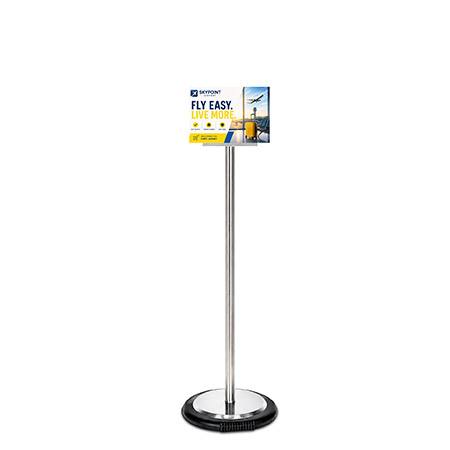 Ezi Pole Euro Clip Landscape A4 with Wheel Base