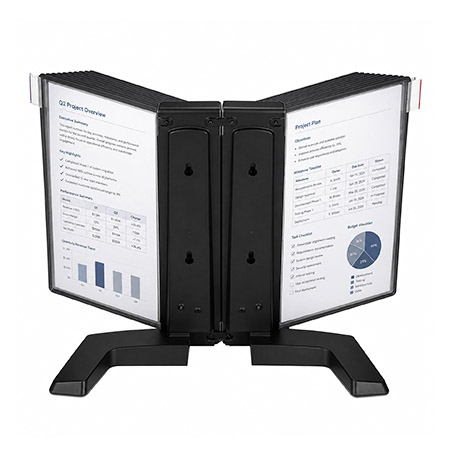 Table Top Reference Display A4 with 20 Pockets with 20 Index Tabs
