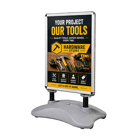 A1 Silver Water Base Sign 