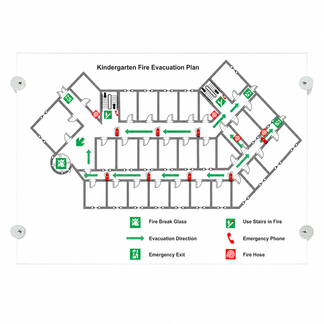 Fire Evacuation Insert Journey Frame