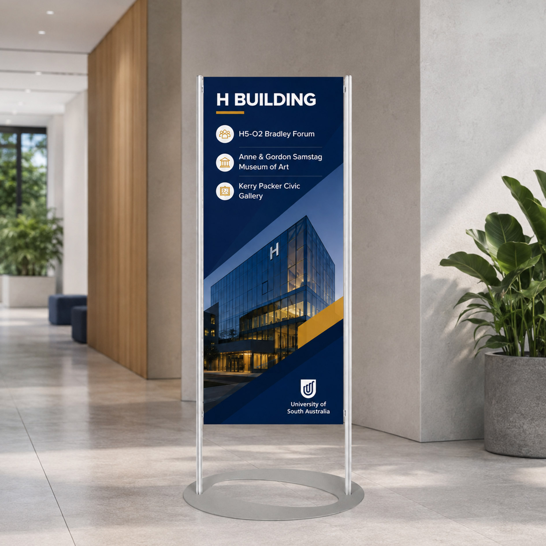 Custom Print Floor Stand 1450mm - Custom Sign 450mm x 1100mm