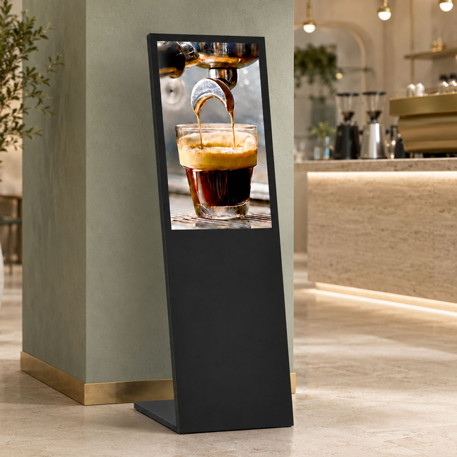32-Inch Black Digital Mouth Display Kiosk