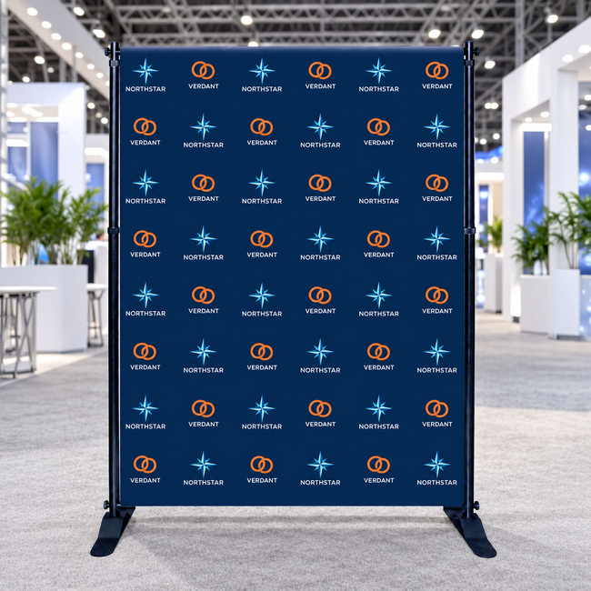 Media Backdrop - Fabric Single Sided W1700 x H2400mm