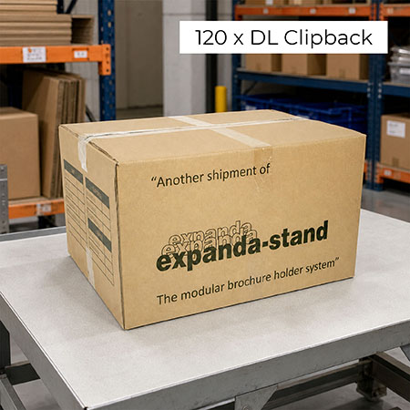 DL Clipback Brochure Holder Expandastand Carton (120)
