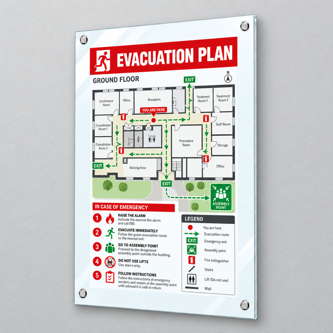 A3 Glassboard Poster Frame with Flush Mounts