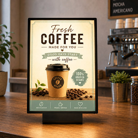 Slim Bright A3 Table Lightbox Sign