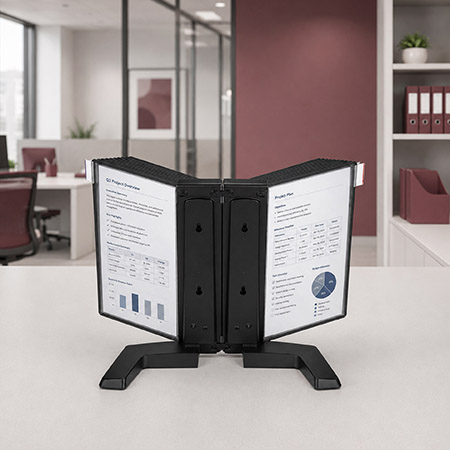 Table Top Reference Display A4 with 20 Pockets with 20 Index Tabs