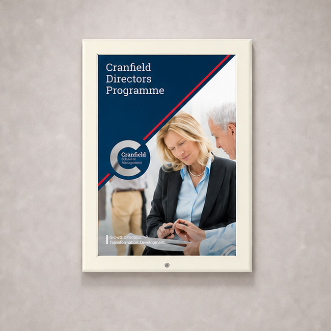 Cream A2  Lockable Snap Frame