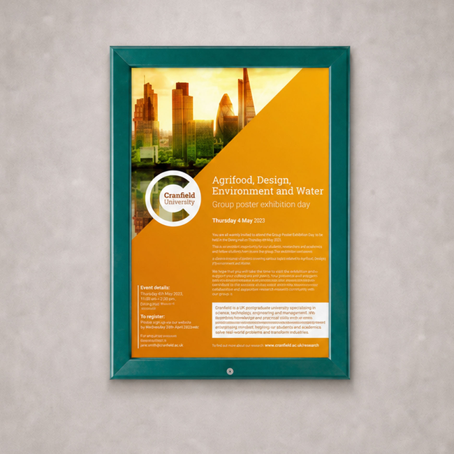 Green A2  Lockable Snap Frame