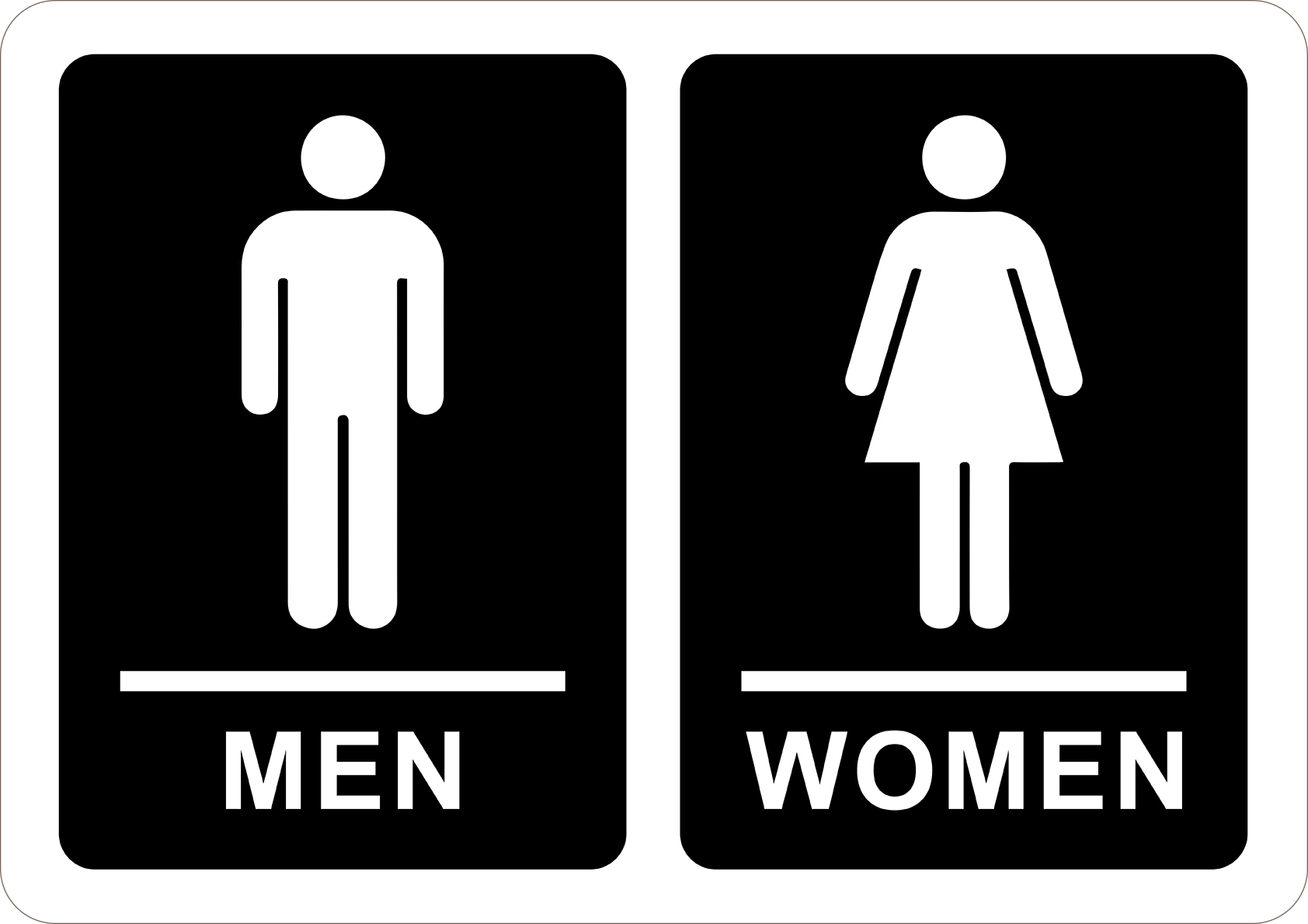 Men Women Toilet Sign
 Man And Woman Bathroom Symbol