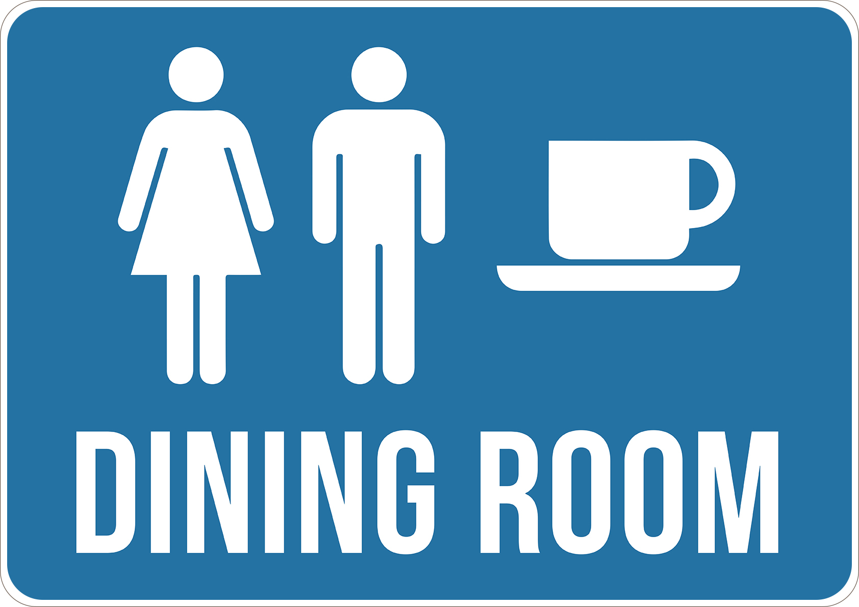 dining room door sign