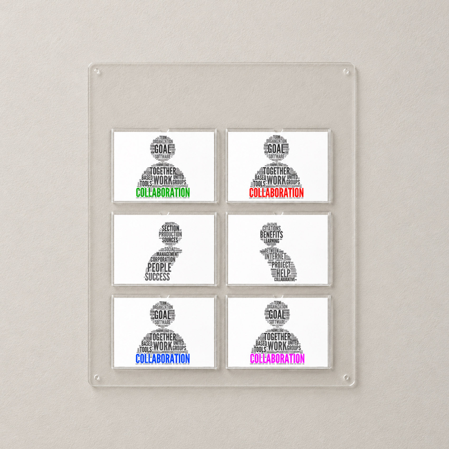 Update Board Clear holds 6 A4 Landscape