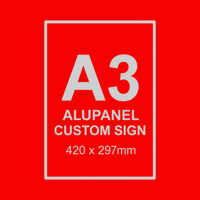 Printed Aluminium Composite A3