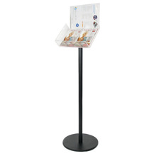 Black Freestanding Brochure Holder Holds 2 A5