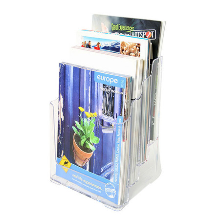A4 Counter Four Tier Brochure Holder