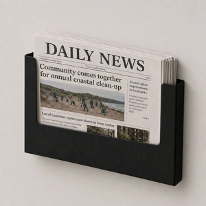 A3 Landscape Black Steel Brochure Holder