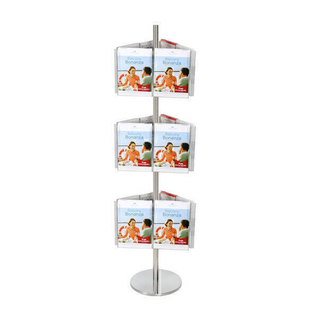 Stainless Steel Carousel Holds 18 A4