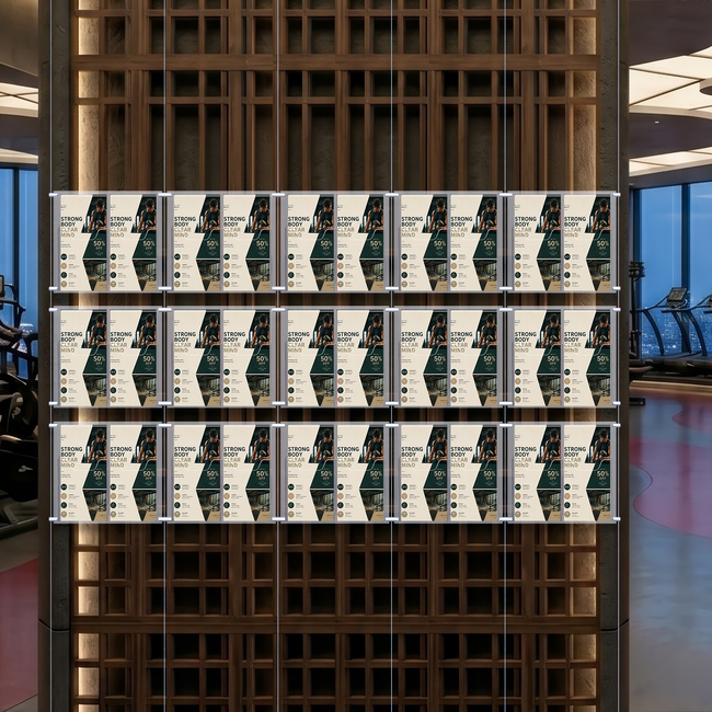 Cable Brochure System 5 Column with 30 DL Brochure Holders