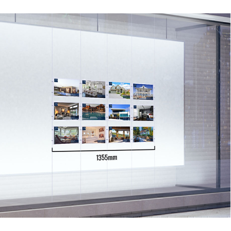 Quad Column 12 Pocket A4 Landscape