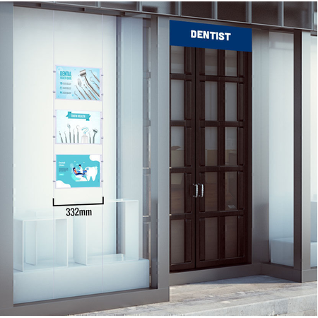 Single Column 3 Pocket A4 Landscape