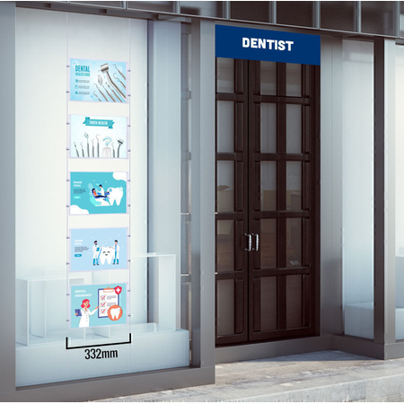 Single Column 5 Pocket A4 Landscape