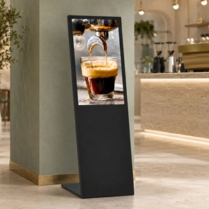 32-Inch Black Digital Mouth Display Kiosk