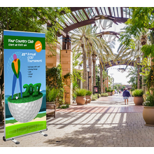 Deluxe Roll Up Breeze Banner - Single Sided Roll Up - W850 x 2000mm