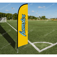 Double Sided 4.6 Meter Feather Fabric Flag with Ground Spike