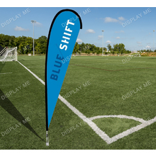 Double Sided 4.3 Meter Teardrop Fabric  Flag with Ground Spike