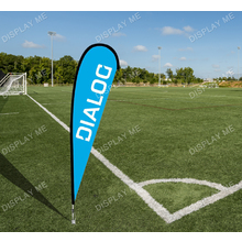 Double Sided 3.3 Meter Teardrop Fabric  Flag with Ground Spike