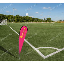 Double Sided 1.7 Meter Teardrop Fabric  Flag with Ground Spike