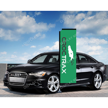 Single Sided 3 Meter Block Fabric Flag with Under Tyre Base