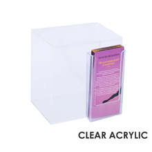 Premium Acrylic Clear Suggestion Box with DL Brochure Holder