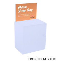 Premium Acrylic Frosted Suggestion Box with A5 Display