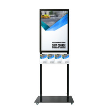 Tall Info Stand -  A1 Snap Frame with 4 A5 Brochure Holders