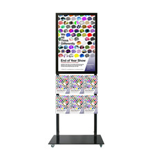 Tall Info Stand -  A1 Snap Frame with 6 A4 Brochure Holders 